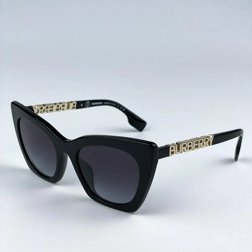 SALE! NEW Burberry BE4372U MARIANNE 30018G Black Gradient Cat Eye Sunglasses